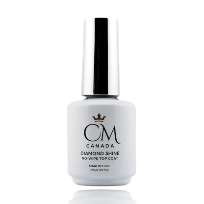 No Wipe Diamond Shine Top Gel – Glossy UV/LED Nail Finish | CM Canada - CM Nails & Beauty Supply