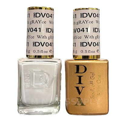 DIVA #041 With Grayce - Diva Duo Gel & Lacquer - CM Nails & Beauty Supply
