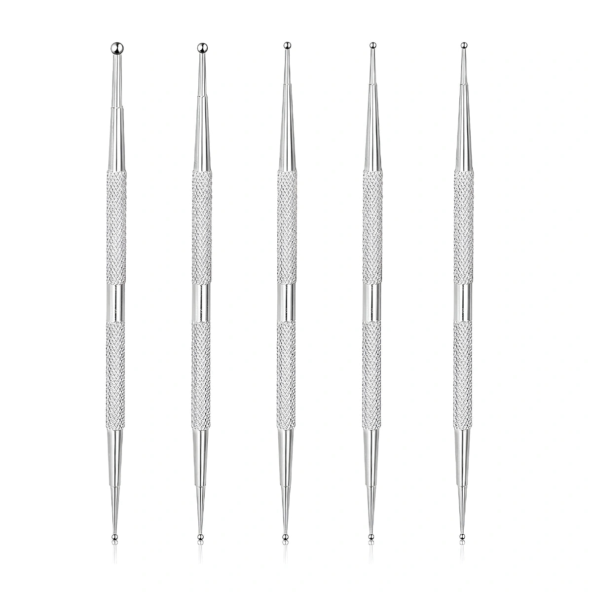 Dotting Tool Dual-End Dotting Tool Set (5-Piece) – Inox Japan Steel sold at CM Nails Supply