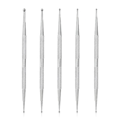 Dotting Tool Dual-End Dotting Tool Set (5-Piece) – Inox Japan Steel sold at CM Nails Supply