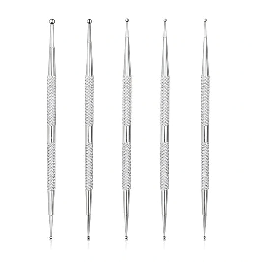 Dotting Tool Dual-End Dotting Tool Set (5-Piece) – Inox Japan Steel sold at CM Nails Supply