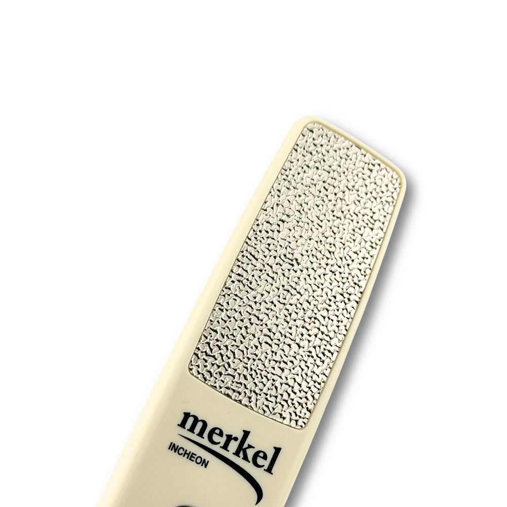 Merkel foot file on a white background