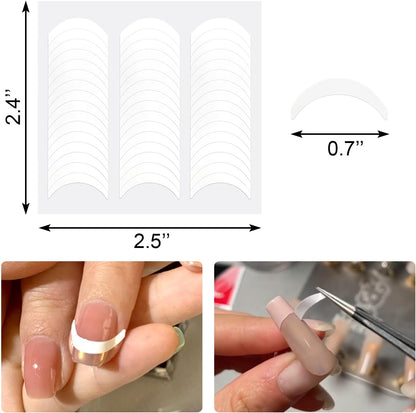 French Manicure Nail Guide Stickers (114 pcs) - CM Nails & Beauty Supply