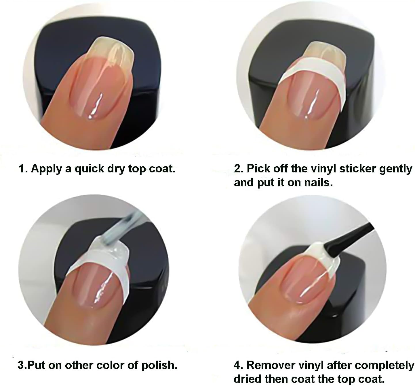 French Manicure Nail Guide Stickers (114 pcs) - CM Nails & Beauty Supply