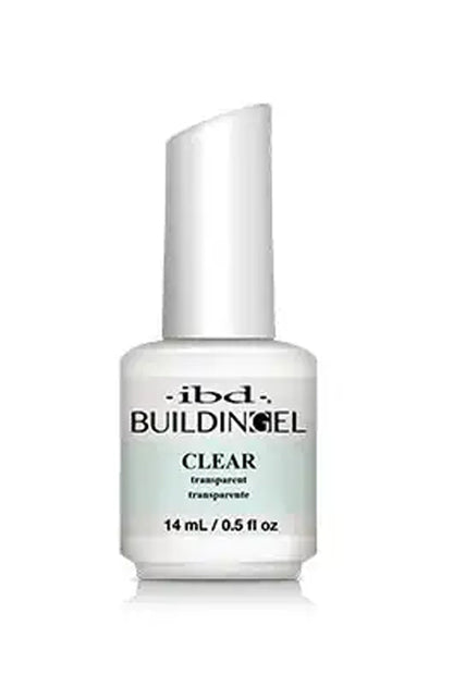 ibd | Building Gel - Clear (0.5 oz) | Hard Gel for Nail Extensions & Overlays - CM Nails & Beauty Supply