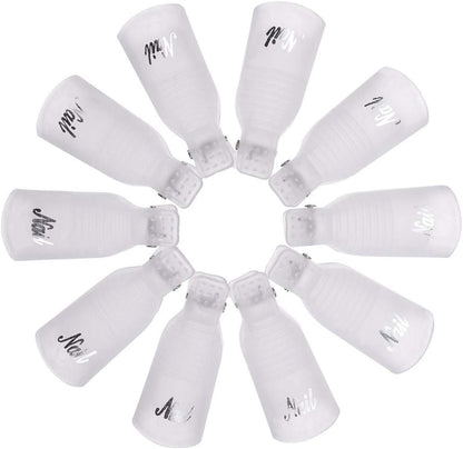 Reusable Gel Polish Remover Wrap Clips (10pcs) - CM Nails & Beauty Supply