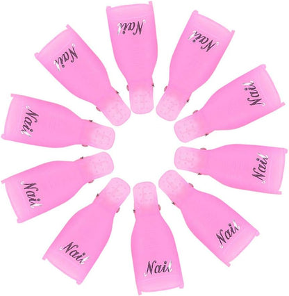 Reusable Gel Polish Remover Wrap Clips (10pcs) - CM Nails & Beauty Supply