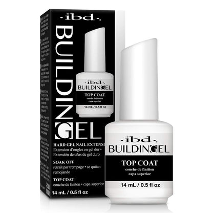 ibd | Building Gel - Top Coat (0.5 oz) | Hard Gel for Nail Extensions & Overlays - CM Nails & Beauty Supply