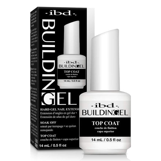 ibd | Building Gel - Top Coat (0.5 oz) | Hard Gel for Nail Extensions & Overlays - CM Nails & Beauty Supply