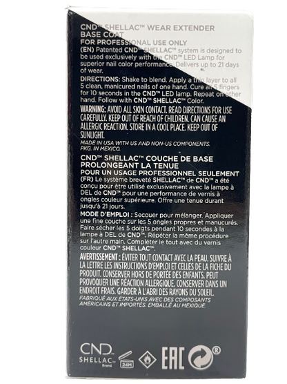 CND Shellac Wear Extender Base Coat 0.25 oz - CM Nails & Beauty Supply