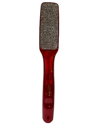 Foot File | Che’ci Pro | Coarse | Red Finish Handle - CM Nails & Beauty Supply