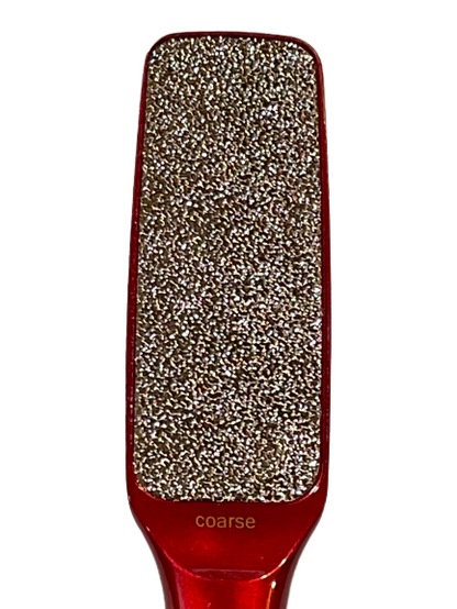 Foot File | Che’ci Pro | Coarse | Red Finish Handle - CM Nails & Beauty Supply