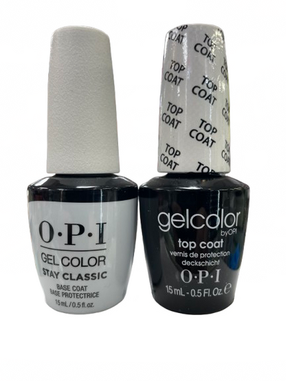 OPI GelColor - Top & Base Bundle - GC030 & GC001 - CM Nails & Beauty Supply