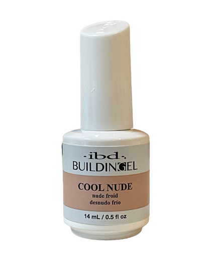 ibd | Building Gel - Cool Nude (0.5 oz) | Hard Gel for Nail Extensions & Overlays - CM Nails & Beauty Supply