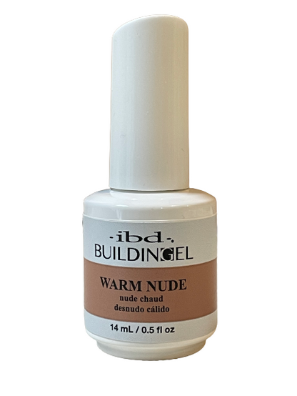 ibd | Building Gel - Warm Nude (0.5 oz) | Hard Gel for Nail Extensions & Overlays - CM Nails & Beauty Supply