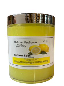 Deluxe Pedicure Premium Sugar Scrub - 16 Oz -18 Oz  | Orange - Exotic Citrus | Lavender  | Lemond Zest.