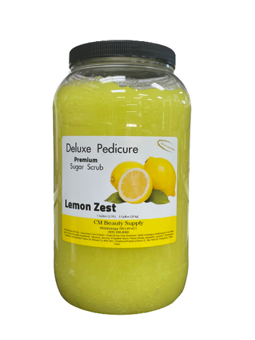 Deluxe Pedicure Sugar Scrub - Lemon Zest - | 1 Gallon | 5 Gallons |