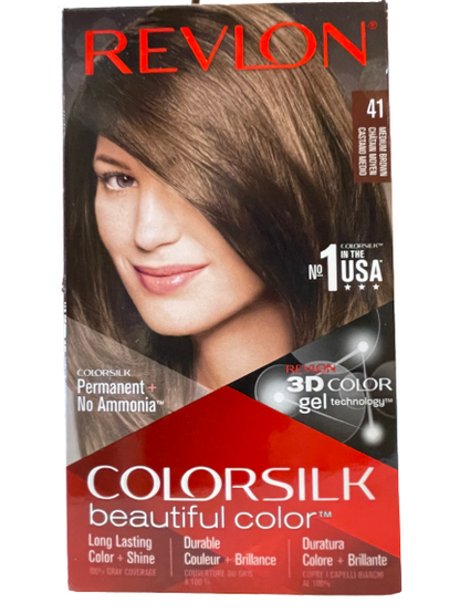 Beautiful Color | Colorsilk | 41 Medium Brown | Permanent + No Ammonia - CM Nails & Beauty Supply