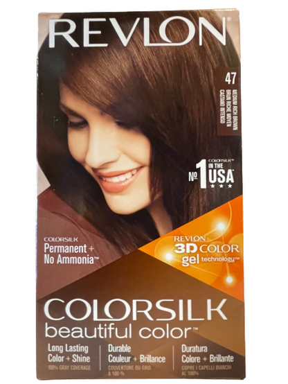 Beautiful Color | Colorsilk | 47 Medium Rich Brown | Permanent + No Ammonia - CM Nails & Beauty Supply