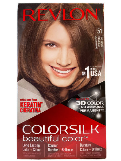 Beautiful Color | Colorsilk | 51 Light Brown | Permanent + No Ammonia - CM Nails & Beauty Supply
