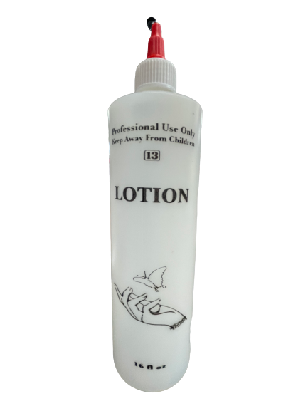 "Lotion" Labelled Bottle with Flip Cap - Available in 16 oz