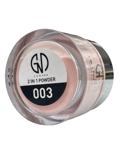Acrylic Powder 2-in-1 GND Canada® #002 | 1 Oz - CM Nails & Beauty Supply