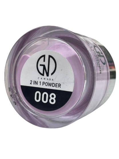 Acrylic Powder 2-in-1 GND Canada® #008 | 1 Oz - CM Nails & Beauty Supply