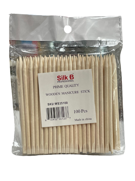 Wooden Manicure | Long Sticks | Short Stick ( Pack 100 Pcs).