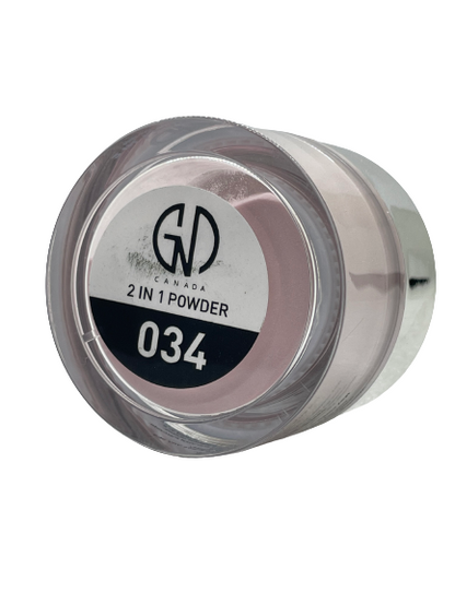 Acrylic Powder 2-in-1 GND Canada® #034 | 1 Oz - CM Nails & Beauty Supply