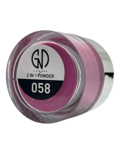 Acrylic Powder 2-in-1 GND Canada® #058 | 1 Oz - CM Nails & Beauty Supply