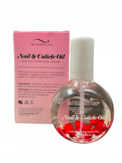 Nail & Cuticle Oil - Magnolia Scented (27 ml) | Bio Seaweed Gel - CM Nails & Beauty Supply