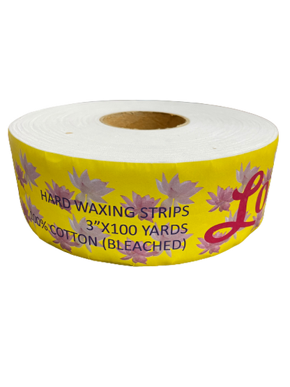 Lotus Natural Waxing Muslin Roll | Wax Strips - 3" x 100 yards - CM Nails & Beauty Supply