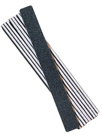 Nail File | Jumbo | Nail & Art File | Mini | Zebra | White l Black | 80/80 | 80/100 | 100/100| 120/120 | 150/150 - CM Nails & Beauty Supply