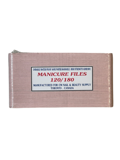 Nail File | Jumbo | Nail & Art File | Mini | Zebra | White l Black | 80/80 | 80/100 | 100/100| 120/120 | 150/150 - CM Nails & Beauty Supply