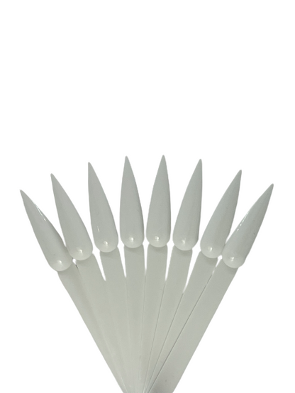 Nail Display Stick / Colour Chart / Natural | White | Clear |Stiletto | Oval | Bag of 60 pcs - CM Nails & Beauty Supply