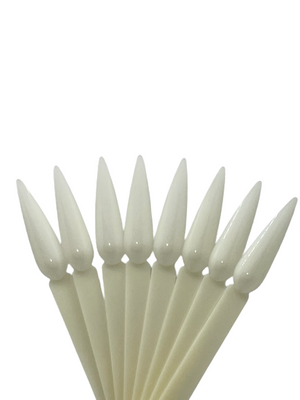 Nail Display Stick / Colour Chart / Natural | White | Clear |Stiletto | Oval | Bag of 60 pcs - CM Nails & Beauty Supply