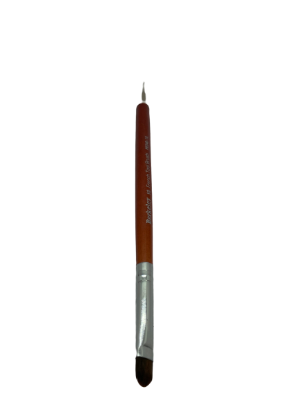 French Brush #12 & Dot Tool | Redwood Handle