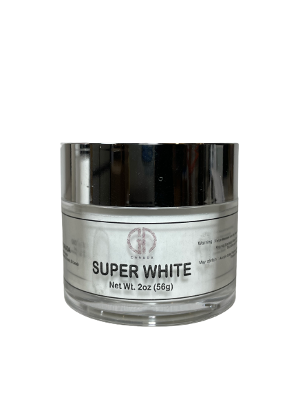 Super White Acrylic Powder | 2-In-1 | GND Canada | 2 Oz - CM Nails & Beauty Supply