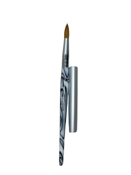 Acrylic Brush (CHRIS)Deluxe Marbled Available Size #8, #10, #12 , #14, #16, 100% Kolinsky