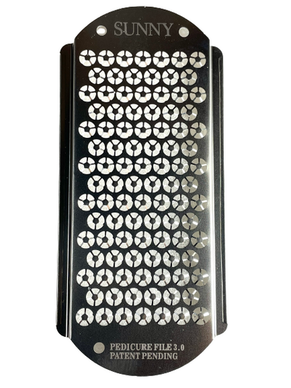 Sunny DeluxeFoot File Replacement Blades 4 Ways Coarse Medium Sharper Stainless Steel - CM Nails & Beauty Supply