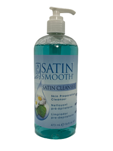 Satin Smooth |  Skin Preparation Cleanser/ Pre Waxing | 16 Fluid- Ounces.