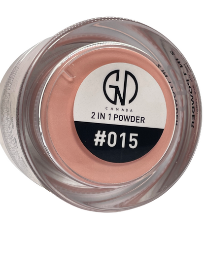 Acrylic & Dip Powder #015 | 2 in 1 | GND Canada® | 2 Oz. - CM Nails & Beauty Supply