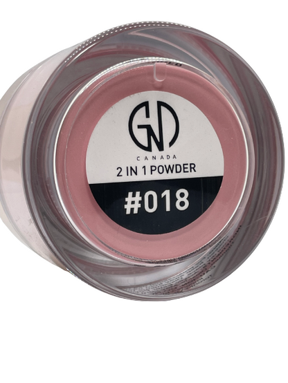 Acrylic & Dip Powder 2-in-1 GND Canada® #018 | 2 Oz - CM Nails & Beauty Supply