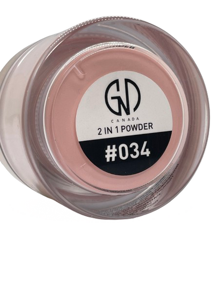 Acrylic & Dip Powder 2-in-1 GND Canada® #034 | 2 Oz - CM Nails & Beauty Supply