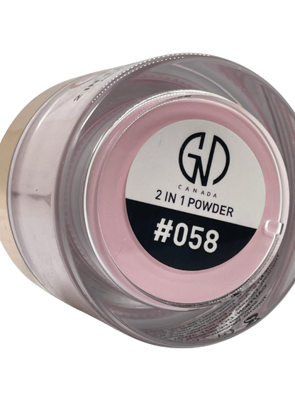 Acrylic & Dip Powder 2-in-1 GND Canada® #058 | 2 Oz - CM Nails & Beauty Supply