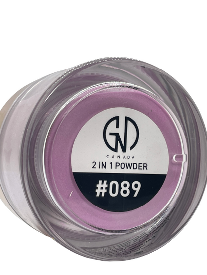 GND Canada 2-in-1 Acrylic & Dip Powder #089 – Dual-Use Nail Powder 2 oz - CM Nails & Beauty Supply