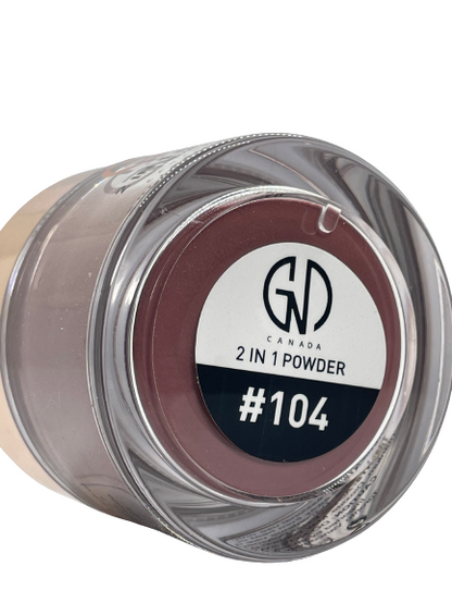 Acrylic & Dip Powder 2-in-1 GND Canada® #104 | 2 Oz - CM Nails & Beauty Supply