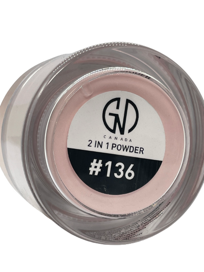 Acrylic & Dip Powder 2-in-1 GND Canada® #136 | 2 Oz - CM Nails & Beauty Supply
