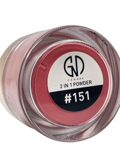 GND Canada 2-in-1 Acrylic & Dip Powder #151 – Dual-Use Nail Powder 2 oz - CM Nails & Beauty Supply