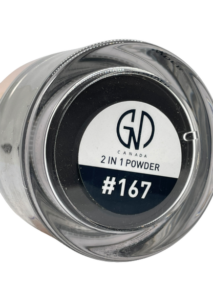 GND Canada 2-in-1 Acrylic & Dip Powder #167 – Dual-Use Nail Powder 2 oz - CM Nails & Beauty Supply